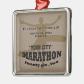 26,2 Marathon-Verzierung Silbernes Ornament (Links)