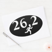 26.2 Marathonlauf Ovaler Aufkleber (Umschlag)