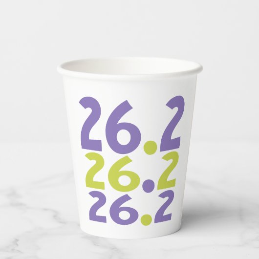26.2 Marathonläufer Pappbecher (Rückseite)