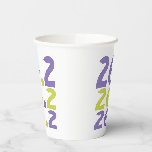 26.2 Marathonläufer Pappbecher (Links)