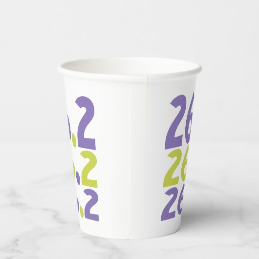 26.2 Marathonläufer Pappbecher (Rechts)