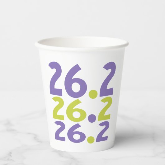 26.2 Marathonläufer Pappbecher (Vorderseite)