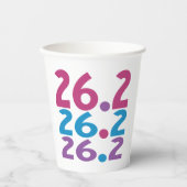 26.2 Marathonläufer - Thema des Marathon Runner Pappbecher (Vorderseite)