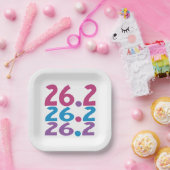 26.2 Marathonläufer - Thema des Marathon Runner Pappteller (Party)