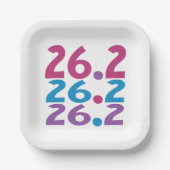 26.2 Marathonläufer - Thema des Marathon Runner Pappteller (Vorderseite)