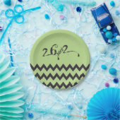 26.2 Marathonläufer Zigzags Pappteller (Party)