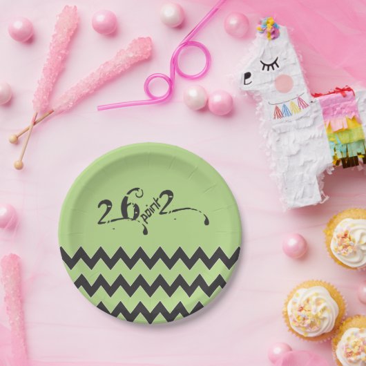 26.2 Marathonläufer Zigzags Pappteller (Party)