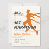 26,2 Meilen 1ST Marathon-Post-Marathon-Party Einladung (Vorderseite)