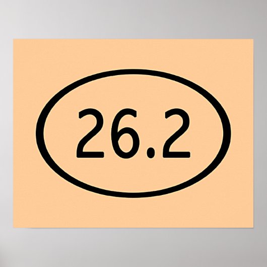 26,2 Miles Poster (Vorne)