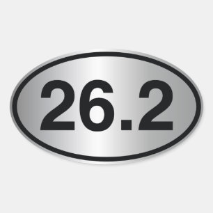 26.2 OVALER AUFKLEBER