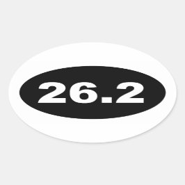 26.2 OVALER AUFKLEBER
