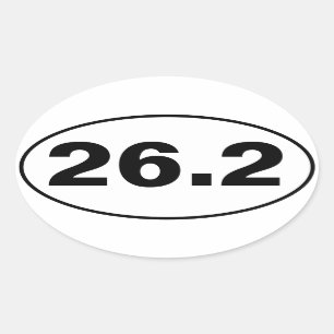 26.2 OVALER AUFKLEBER