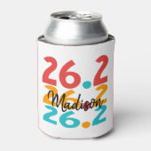 26.2 Personalisierter Marathon Runner Thema bunt Dosenkühler (Kanne Vorderseite)