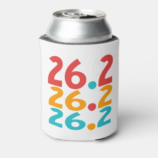 26.2 Personalisierter Marathon Runner Thema bunt Dosenkühler (Kanne Rückseite)