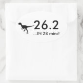 26.2 Raptor Ovaler Aufkleber (Tasche)