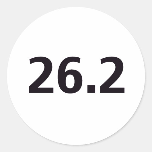 26,2 RUNDER AUFKLEBER (Vorderseite)