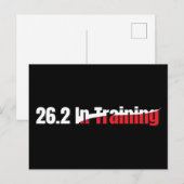 26.2. Training Artistic Marathon Running Postkarte (Vorne/Hinten)