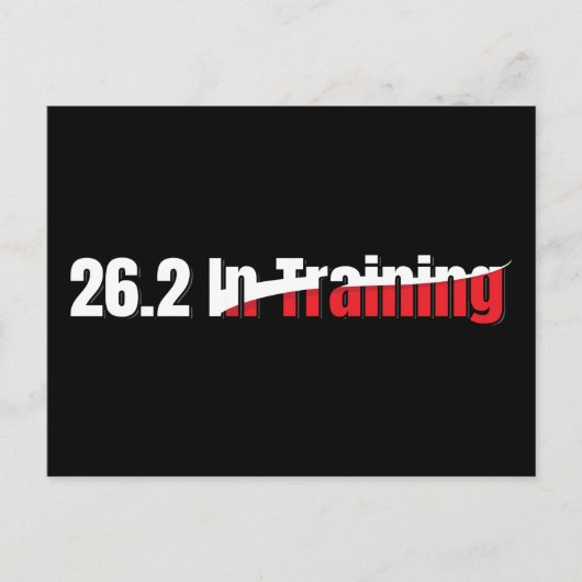 26.2. Training Artistic Marathon Running Postkarte (Vorderseite)