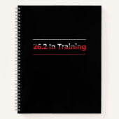 26.2. Training Vollmarathon Rennen - Laufen Notizblock (Vorderseite)