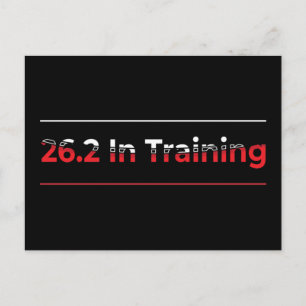26.2. Training Vollmarathon Rennen - Laufen Postkarte