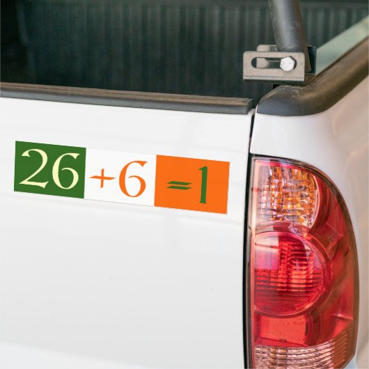 26+6=1 AUTOAUFKLEBER (Auf Lkw)