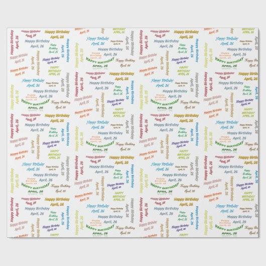 26. April Geschenkpapier (Flach)