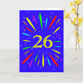 26. Birthday Explosion Card Karte (Gelbe Blume)