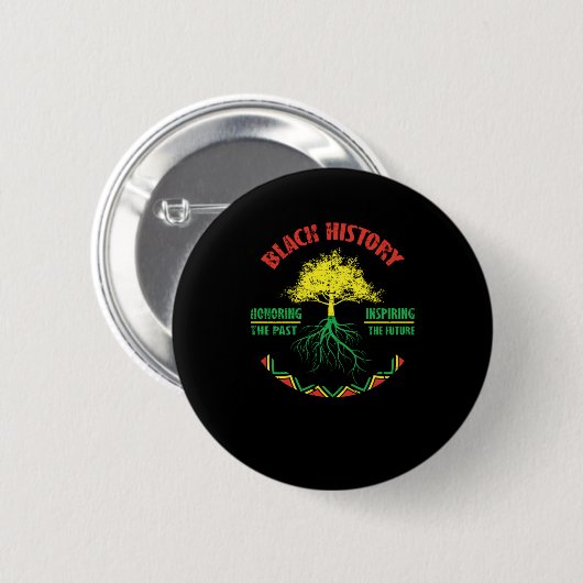 26 Black History Month African Pride Apparel Gesch Button (Vorne & Hinten)