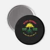 26 Black History Month African Pride Apparel Gesch Magnet (Vorderseite/Rückseite)