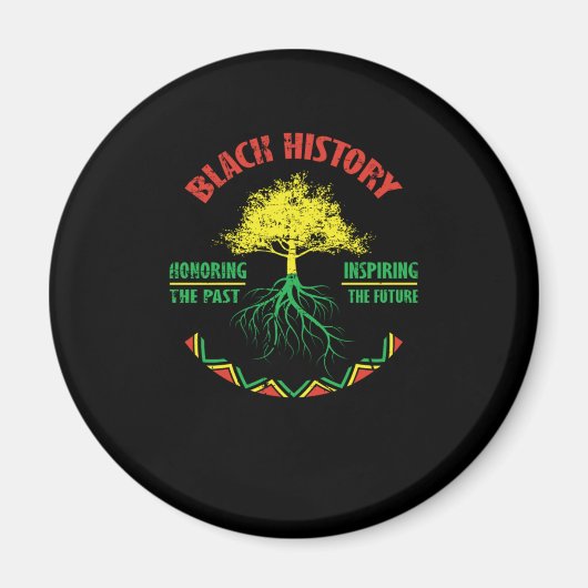 26 Black History Month African Pride Apparel Gesch Magnet (Vorne)