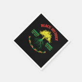 26 Black History Month African Pride Apparel Gesch Serviette (Ecke)