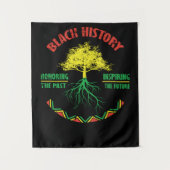 26 Black History Month African Pride Apparel Gesch Wandteppich (Vorderseite)