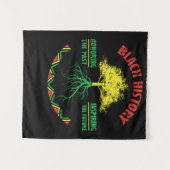 26 Black History Month African Pride Apparel Gesch Wandteppich (Vorderseite (Horizontal))