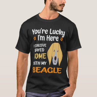 26 Blieb zu Hause mit meinem Beagle T-Shirt