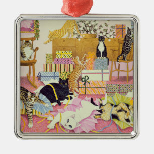 26. Dezember Silbernes Ornament