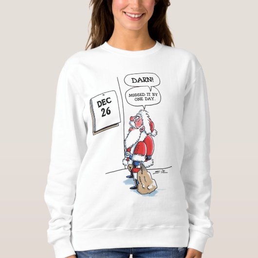26. Dezember Weihnachts Cartoon Sweatshirt (Vorderseite)