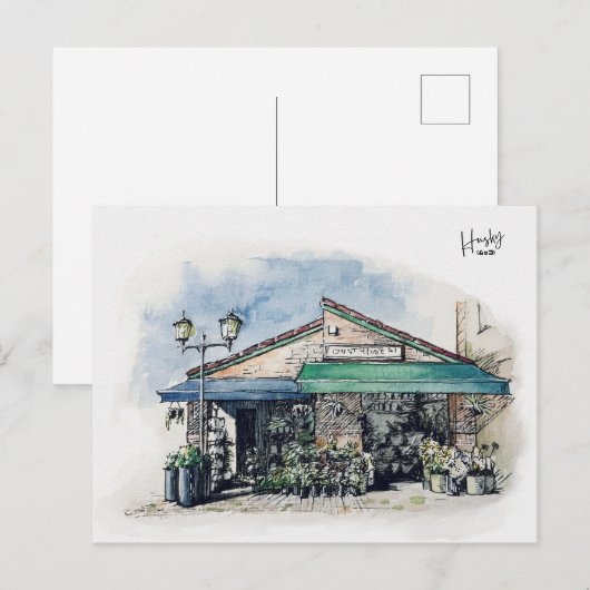 26 : Ein Florist Postkarte (Vorne/Hinten)