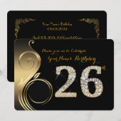 26., Einladung zum Geburtstag, Nummer Diamond, Fot (Vorne/Hinten)