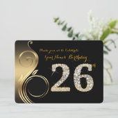 26., Einladung zum Geburtstag, Nummer Diamond, Fot (Stehend Vorderseite)