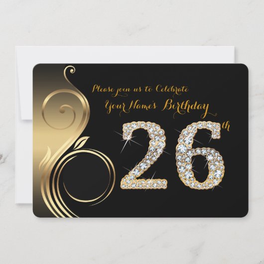 26., Einladung zum Geburtstag, Nummer Diamond, Fot (Vorderseite)