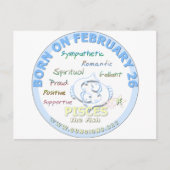 26. Februar - Pisces Postkarte (Vorderseite)