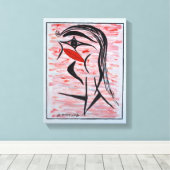 26/ Femme orgueilleuse Leinwanddruck (Insitu (Holzboden))