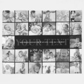 26-Foto-Benutzerdefinierter Text- und Nachrichteni Fleecedecke (Vorderseite (Horizontal))