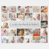 26-Foto-Oma/Oma/Nana/andere benutzerdefinierte Mel Fleecedecke (Vorderseite (Horizontal))