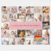 26-Foto-Oma/Oma/Nana/andere benutzerdefinierte Mel Fleecedecke (Vorderseite (Horizontal))