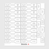 26 Foto-Schmuckpreisschilder nach Maß geschnitten Aufkleber (Blatt)