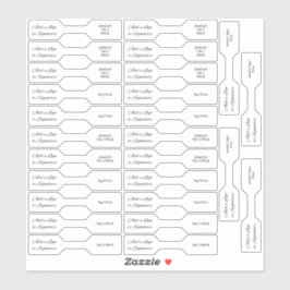 26 Foto-Schmuckpreisschilder nach Maß geschnitten Aufkleber