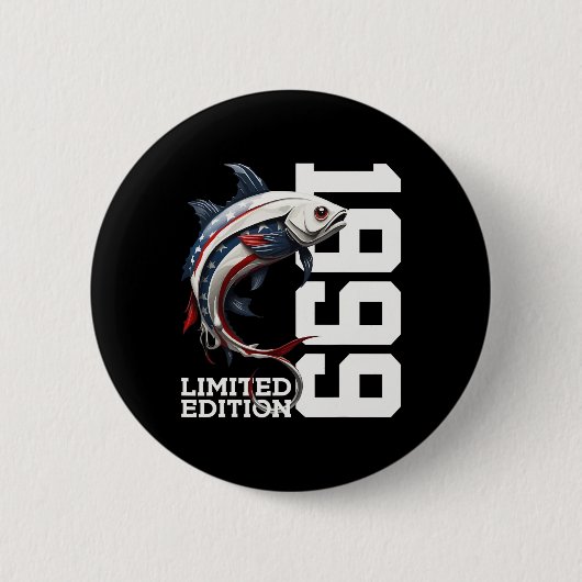 26. Geburtstag Fishing Limited Edition 1999 Button (Vorderseite)