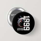 26. Geburtstag Fishing Limited Edition 1999 Button (Vorne & Hinten)
