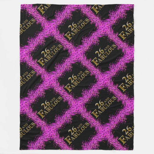 26. Geburtstag Fleecedecke (Vorderseite)